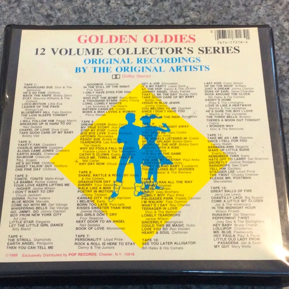 Book of Rock-N-Roll Jukebox cassettes vintage 1988